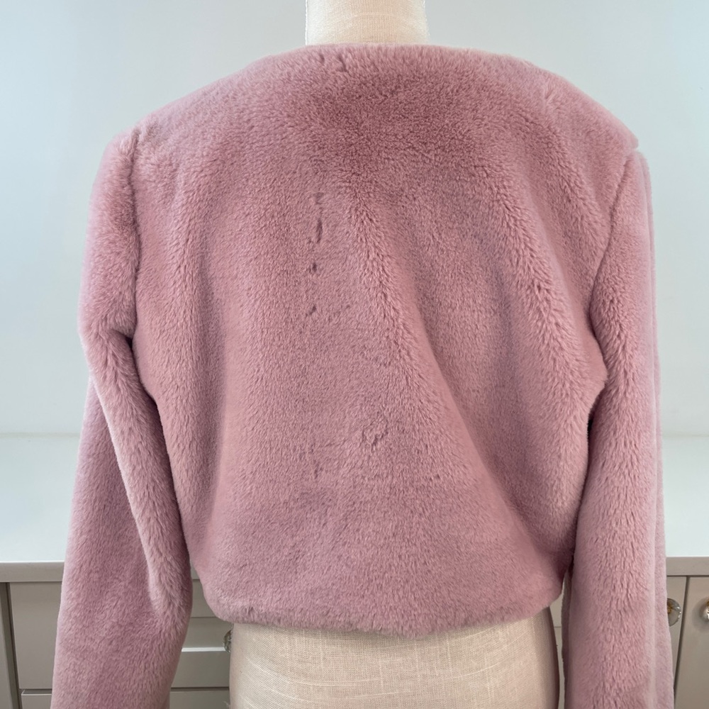 Carmin Chic Pink Teddy Jacket - image 5